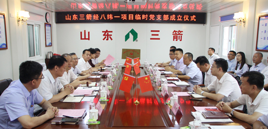 探索党建新模式 支部建到项目部――山东EVO真人集团首个项目临时党支部揭牌成立